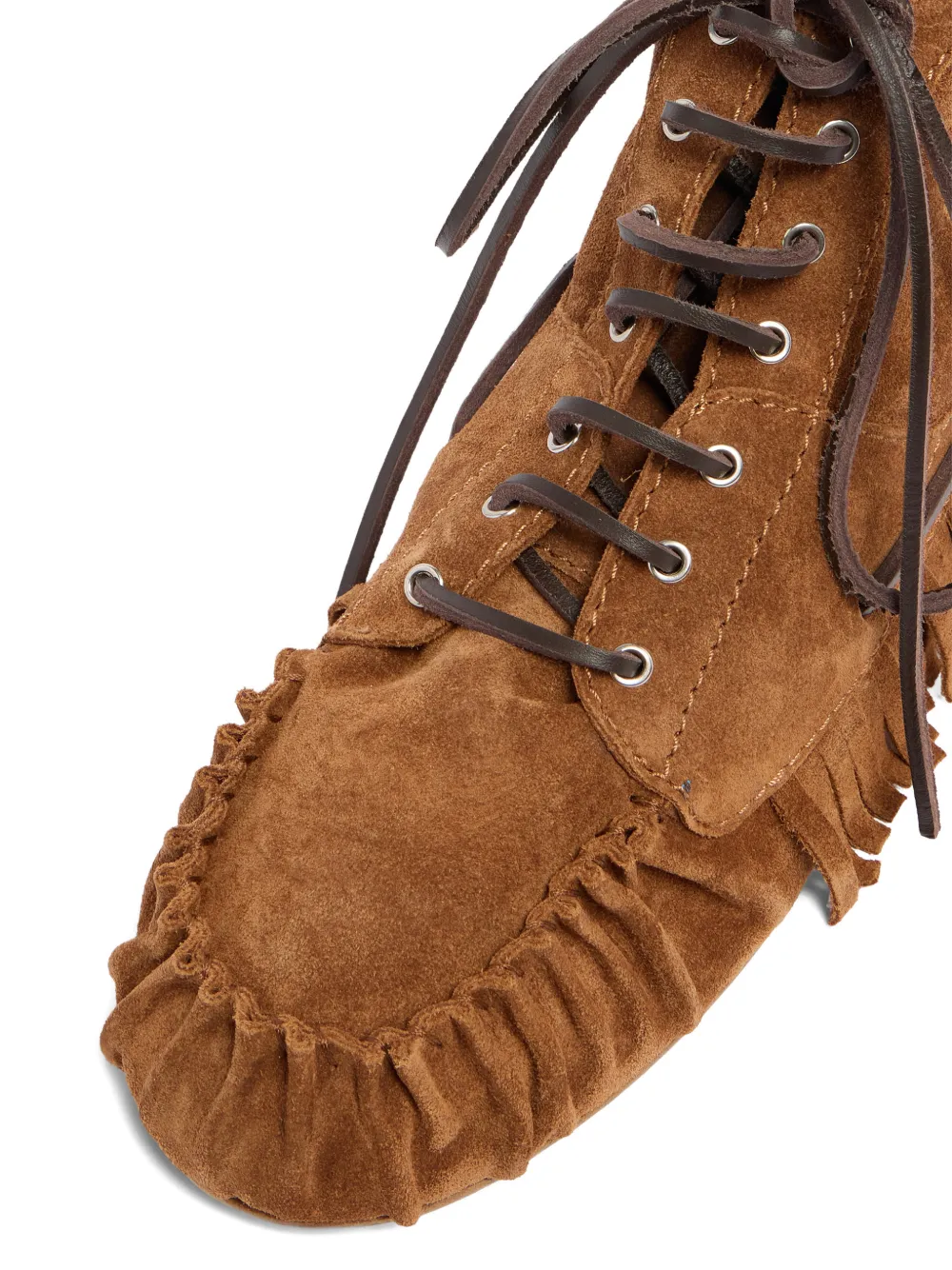 DSQUARED2 Veterlaarzen met franje detail Bruin