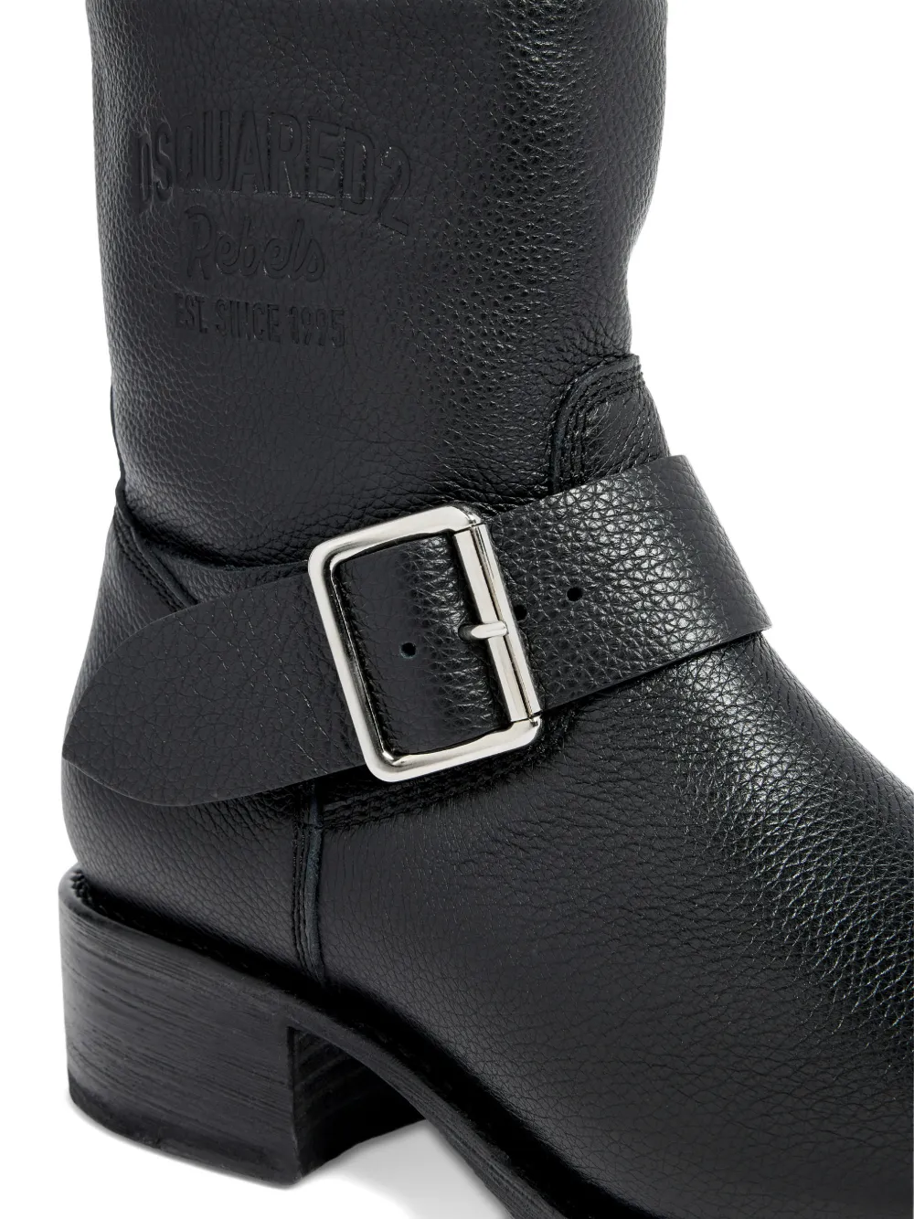 DSQUARED2 Enkellaarzen met gesp Zwart