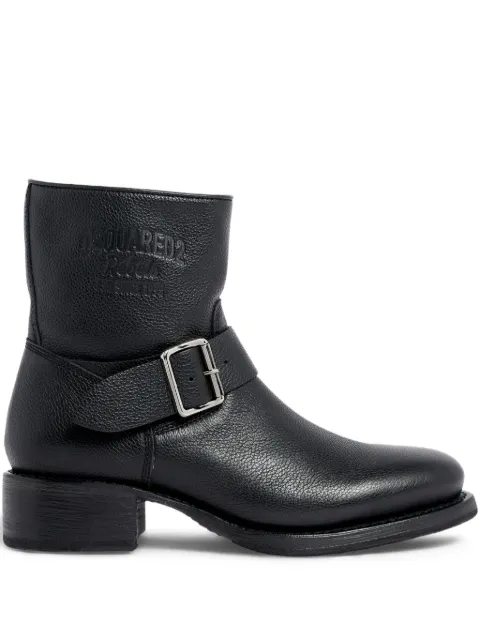 DSQUARED2 Harley buckle ankle boots