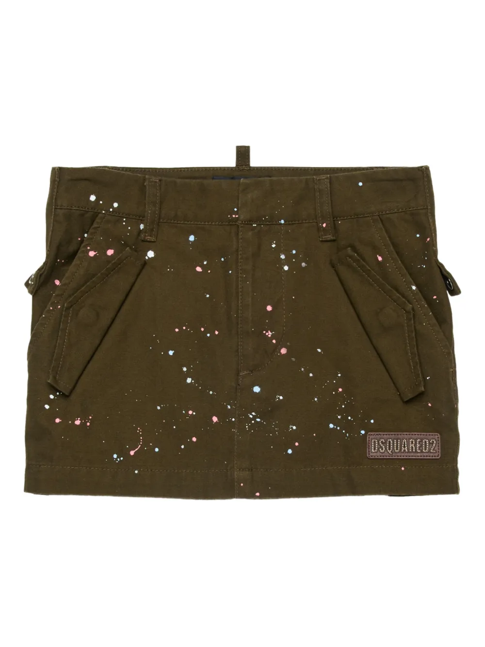 DSQUARED2 KIDS Gonna con applicazione logo - Verde