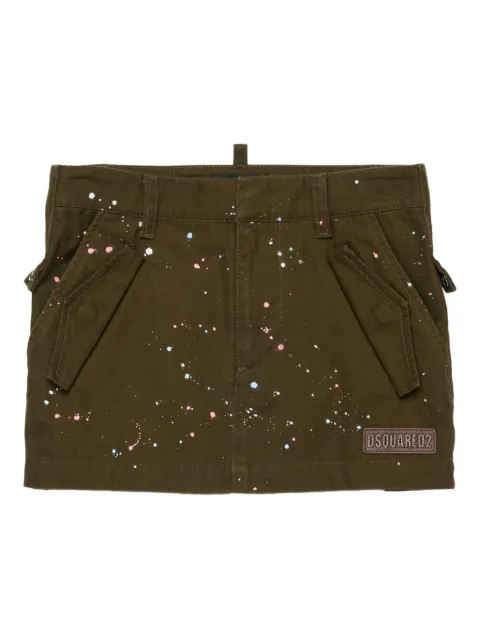 DSQUARED2 KIDS falda con parche del logo