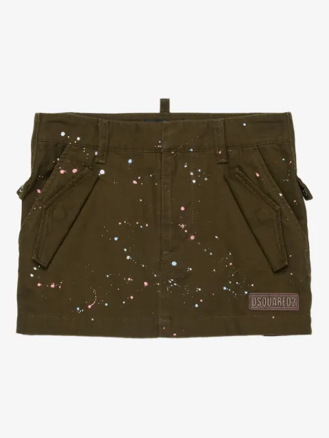 DSQUARED2 KIDS logo-patch skirt