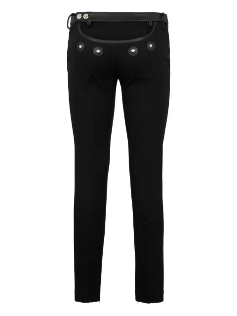 DSQUARED2 брюки с кожаными вставками