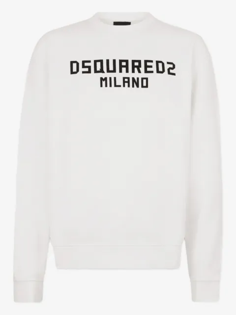 DSQUARED2 sudadera con cuello redondo y logo estampado