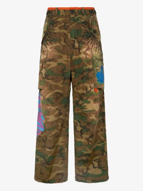 DSQUARED2 pantalon cargo à motif camouflage