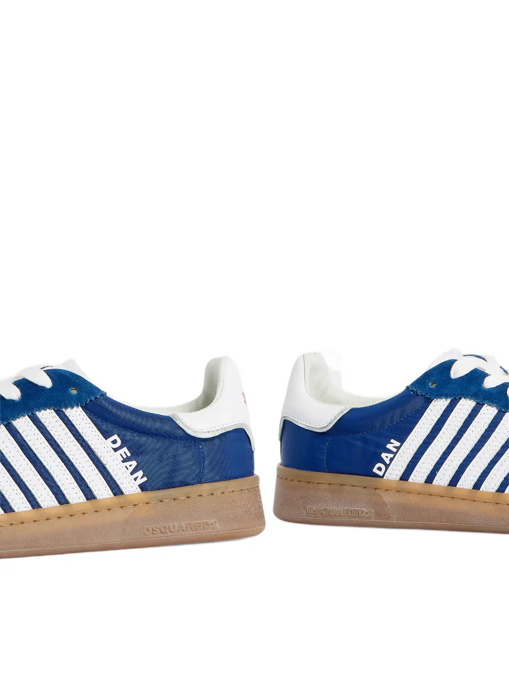 DSQUARED2 Boxer sneakers met streepdetail Blauw