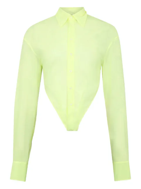 DSQUARED2 Deep Cut Sheer shirt