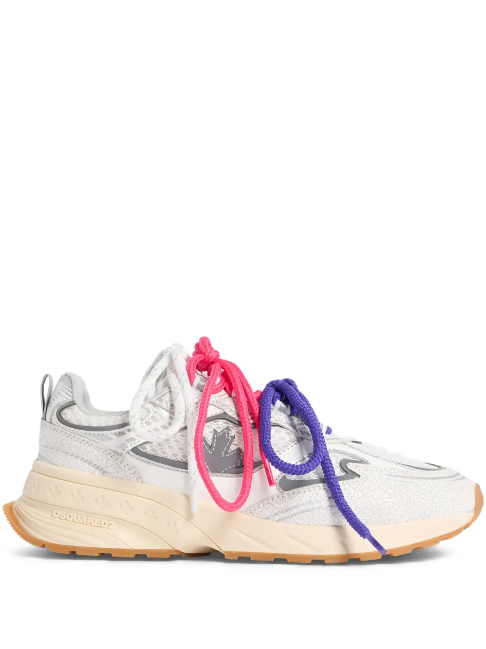 DSQUARED2 Sprinter sneakers met esdoornblad detail Wit