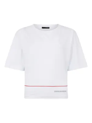 Givenchy logo-print Cropped long-sleeve t-shirt | White | FARFETCH