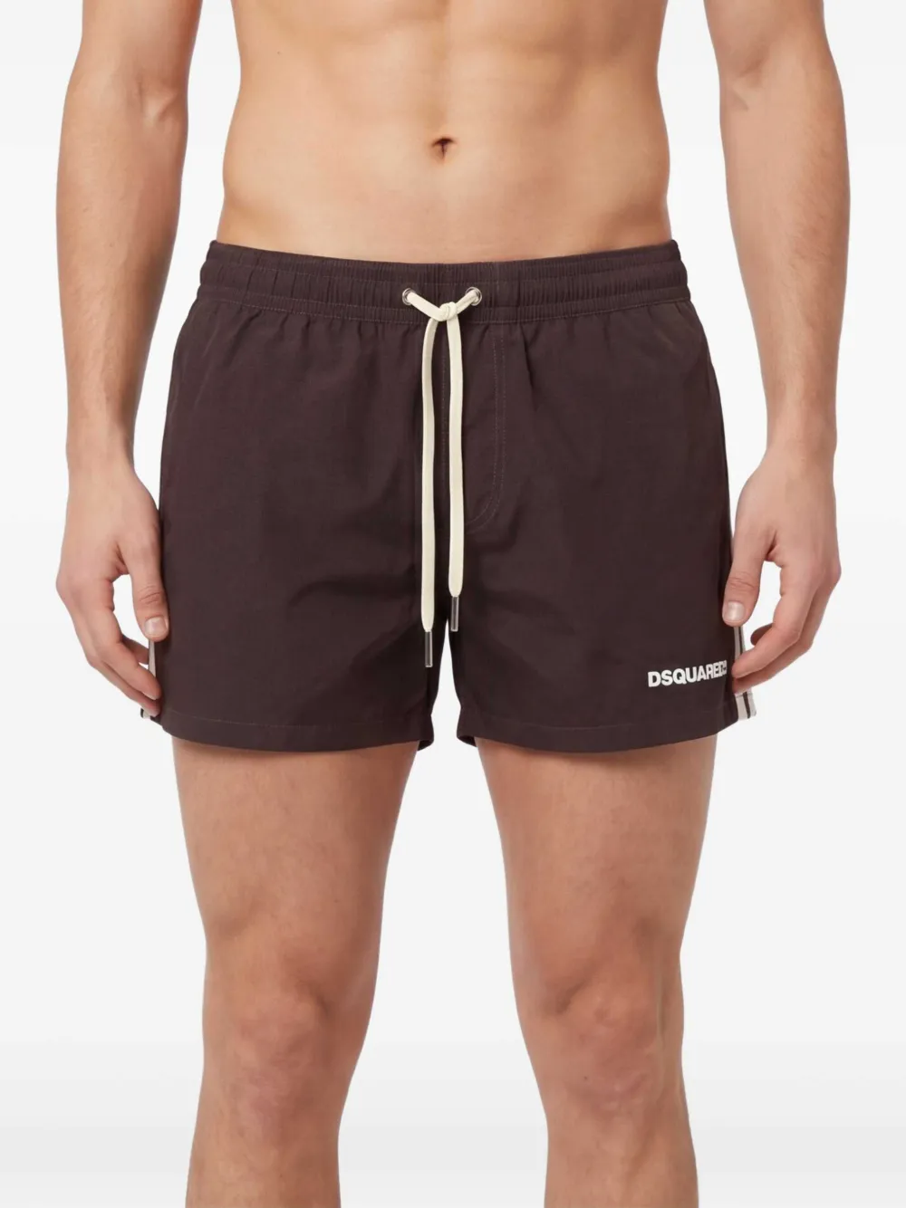 DSQUARED2 Zwembroek met logoprint Bruin