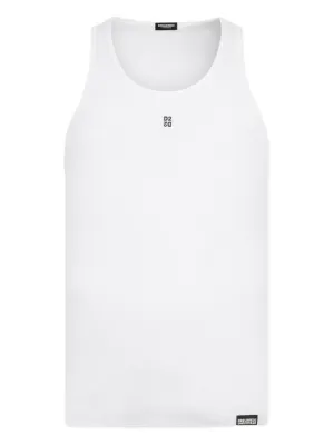 Dolce & Gabbana logo-patch Tank Top | White | FARFETCH CA