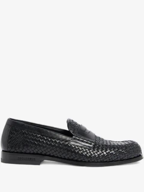 DSQUARED2 woven leather loafers