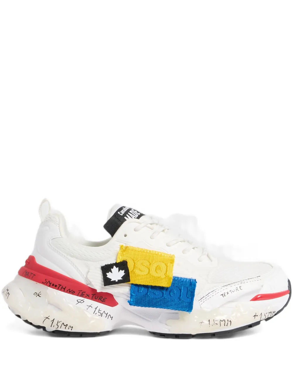 DSQUARED2 Sneakers met logo-applicatie Wit