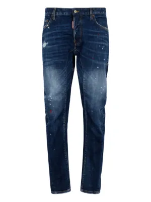 DSQUARED2 Icon ダメージ スキニージーンズ | ブルー | FARFETCH JP