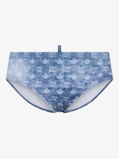 DSQUARED2 Badehose mit Monogrammmuster