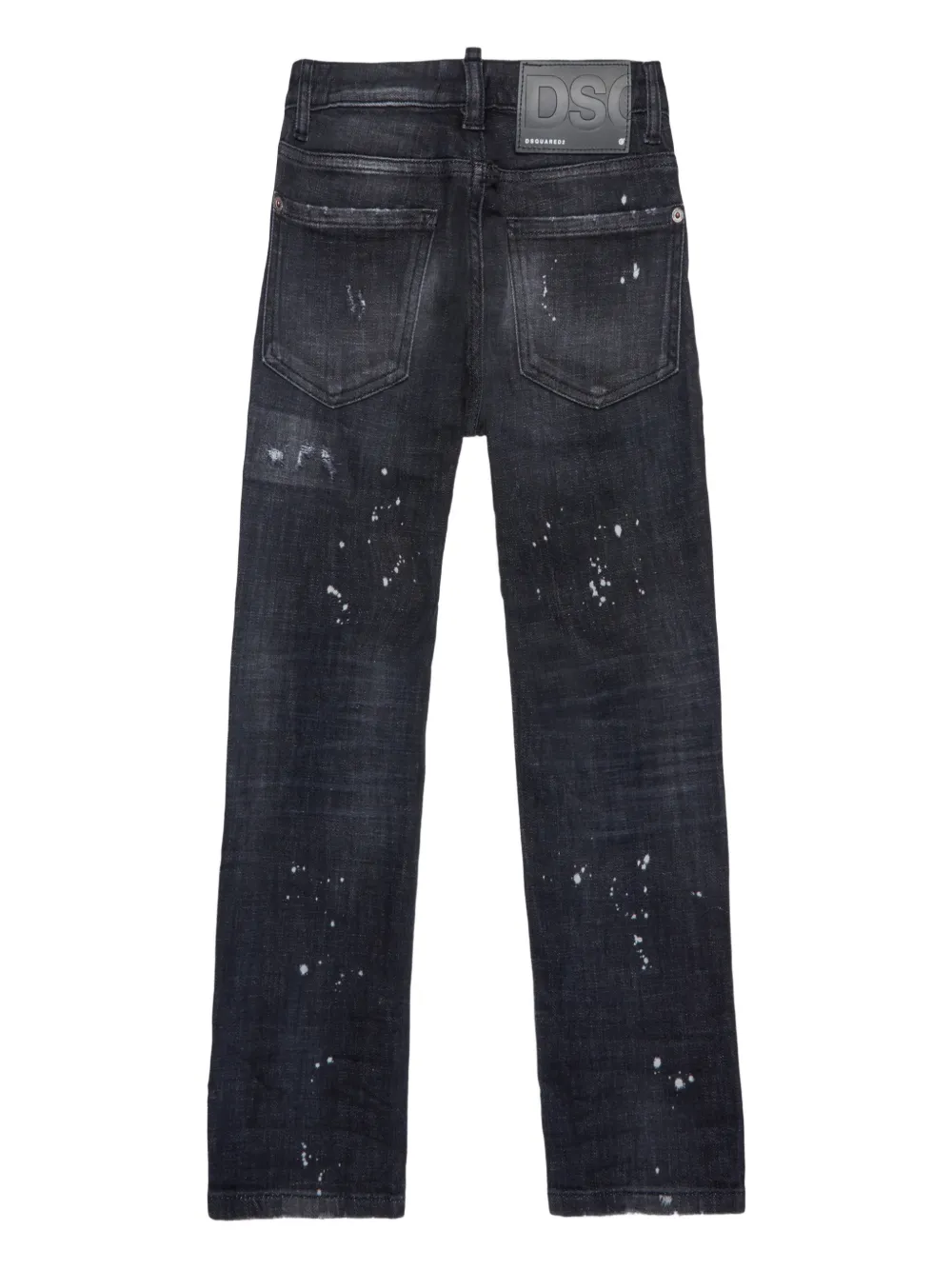  Dsquared2 Kids Distressed Patchwork Junior Jeans - Black 