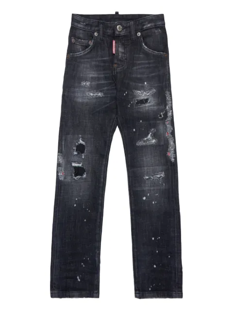 DSQUARED2 KIDS distressed patchwork junior jeans