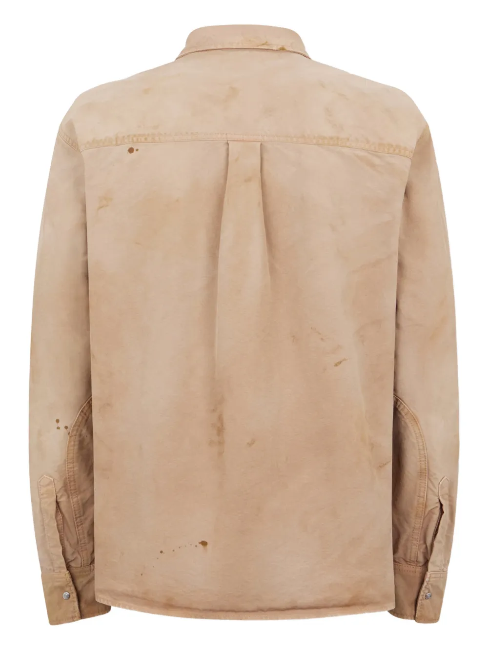 DSQUARED2 Geverfde timmermansblouse - Beige