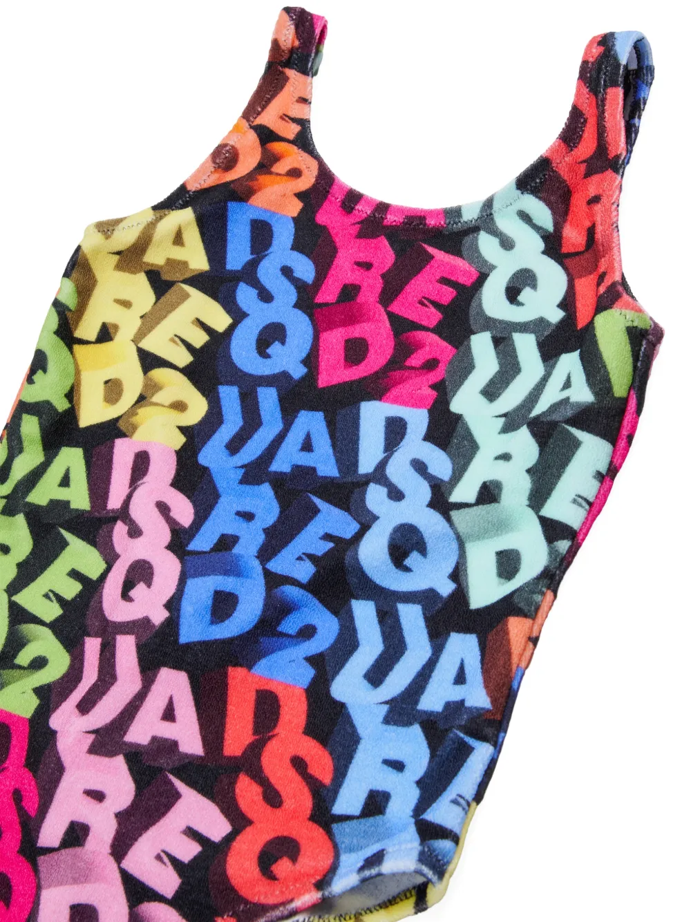 DSQUARED2 KIDS Badpak met logo Zwart