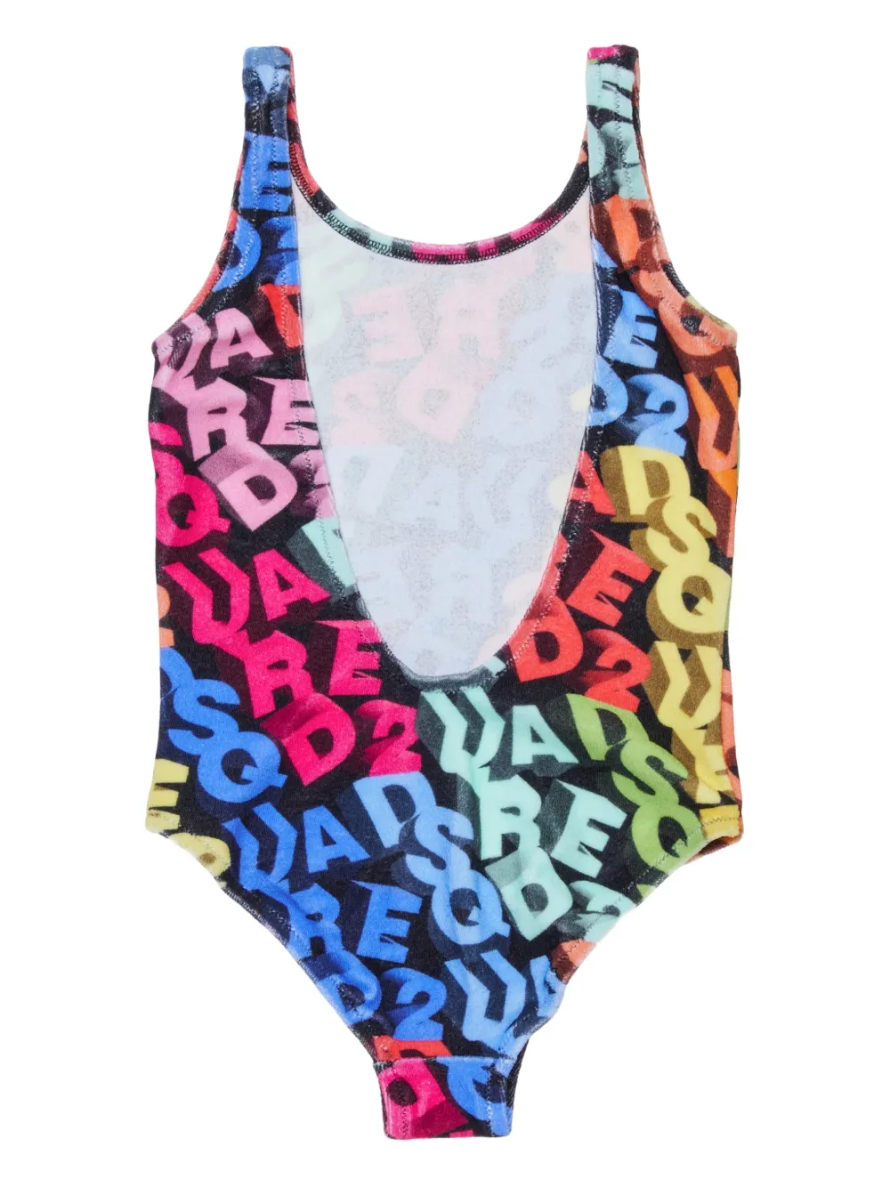 DSQUARED2 KIDS Badpak met logo Zwart