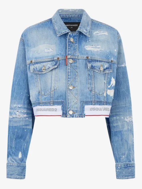 DSQUARED2 light wash denim jacket