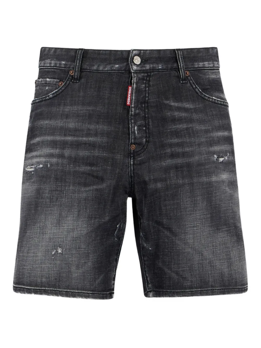 DSQUARED2 fog wash denim shorts | Grey | Image 1