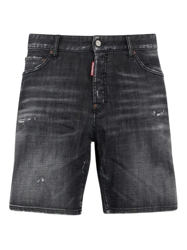 DSQUARED2 Fog ウォッシュド デニムショーツ | グレー | FARFETCH JP