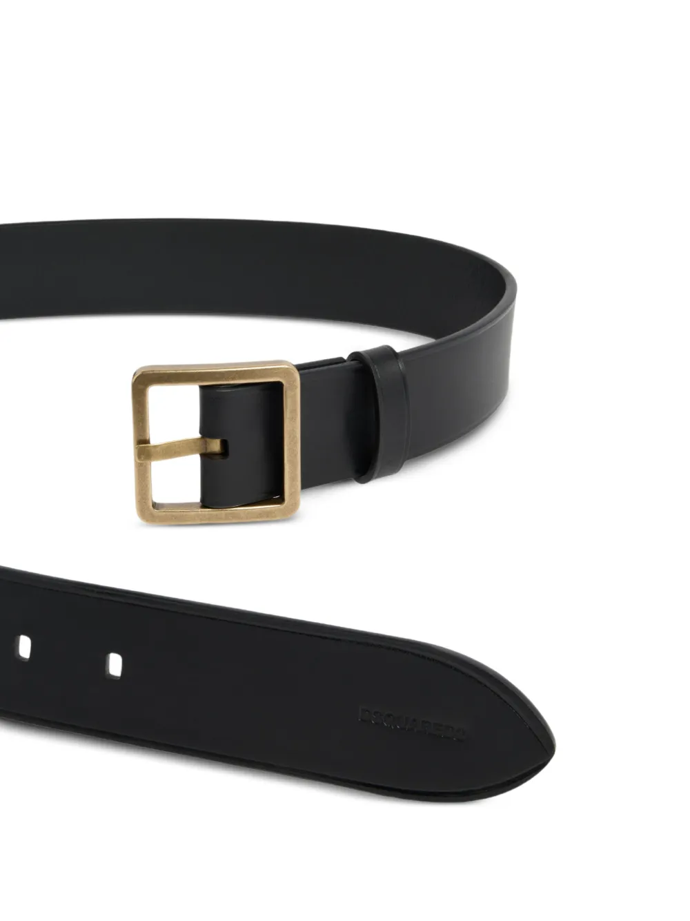 DSQUARED2 Riem met dubbele gesp Zwart