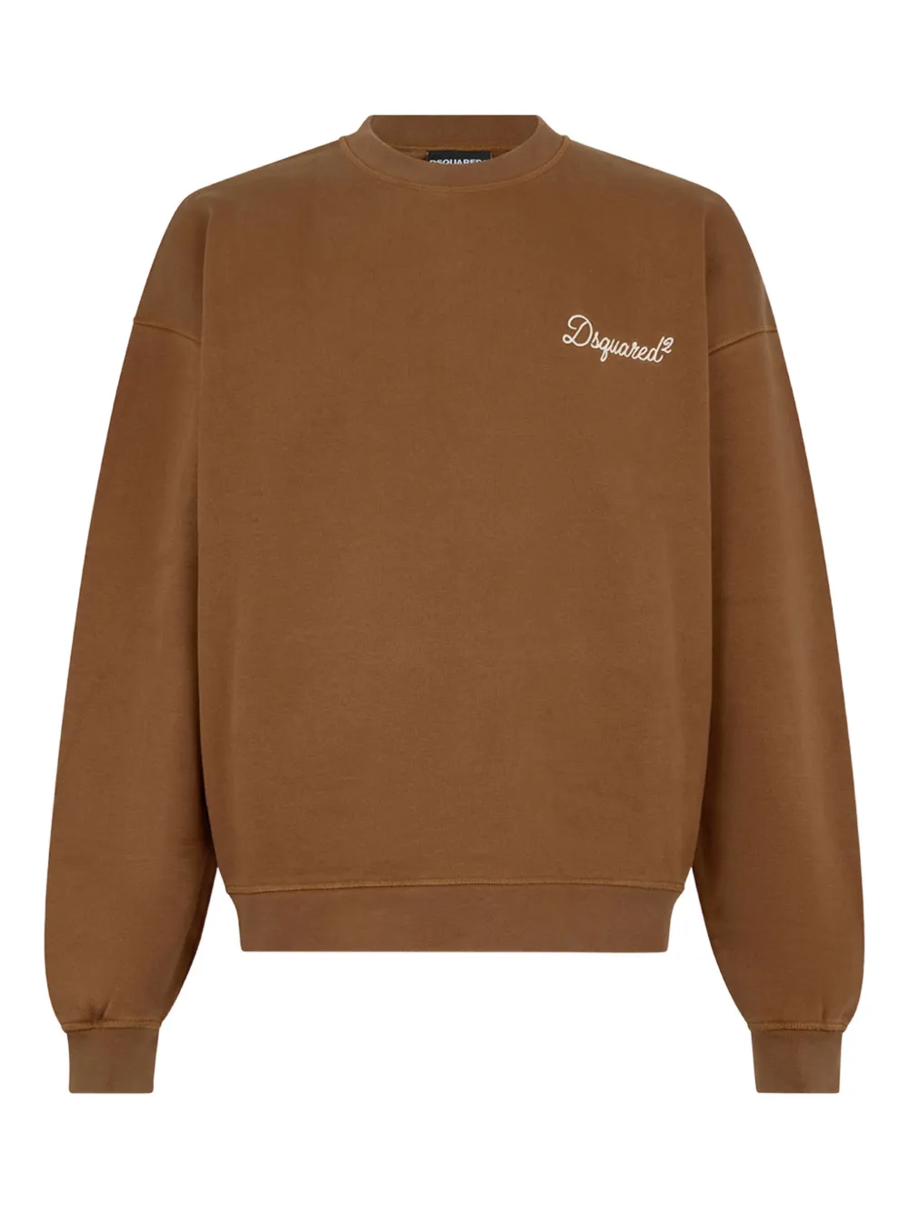 DSQUARED2 Sweatshirt mit Signature - Braun