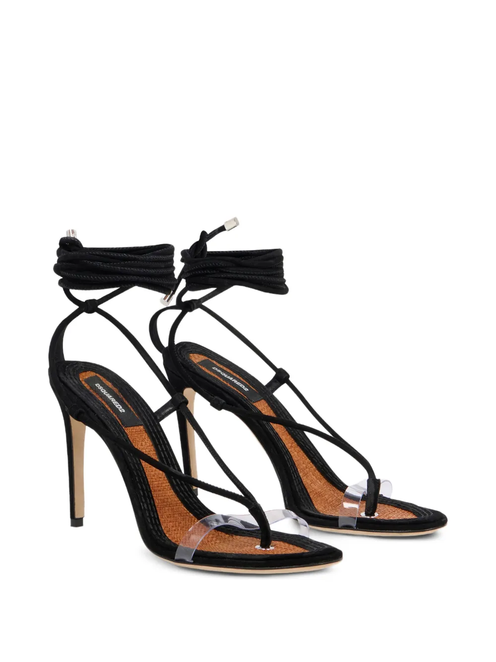 DSQUARED2 Twin sandalen met hak Zwart