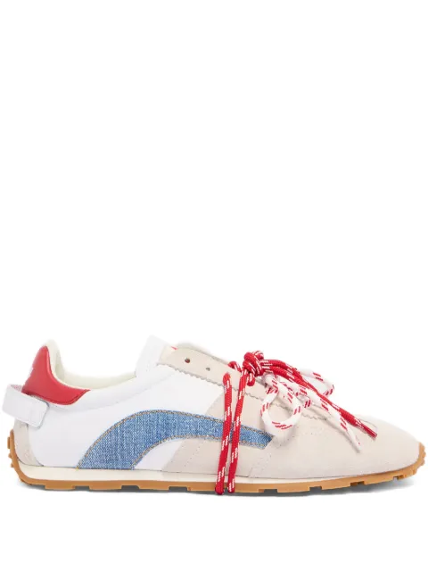 DSQUARED2 DC-642 denim panelled trainers