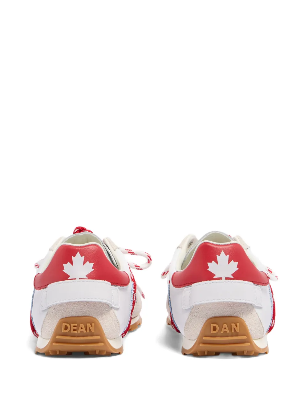 DSQUARED2 DC-642 denim sneakers met vlakken Beige