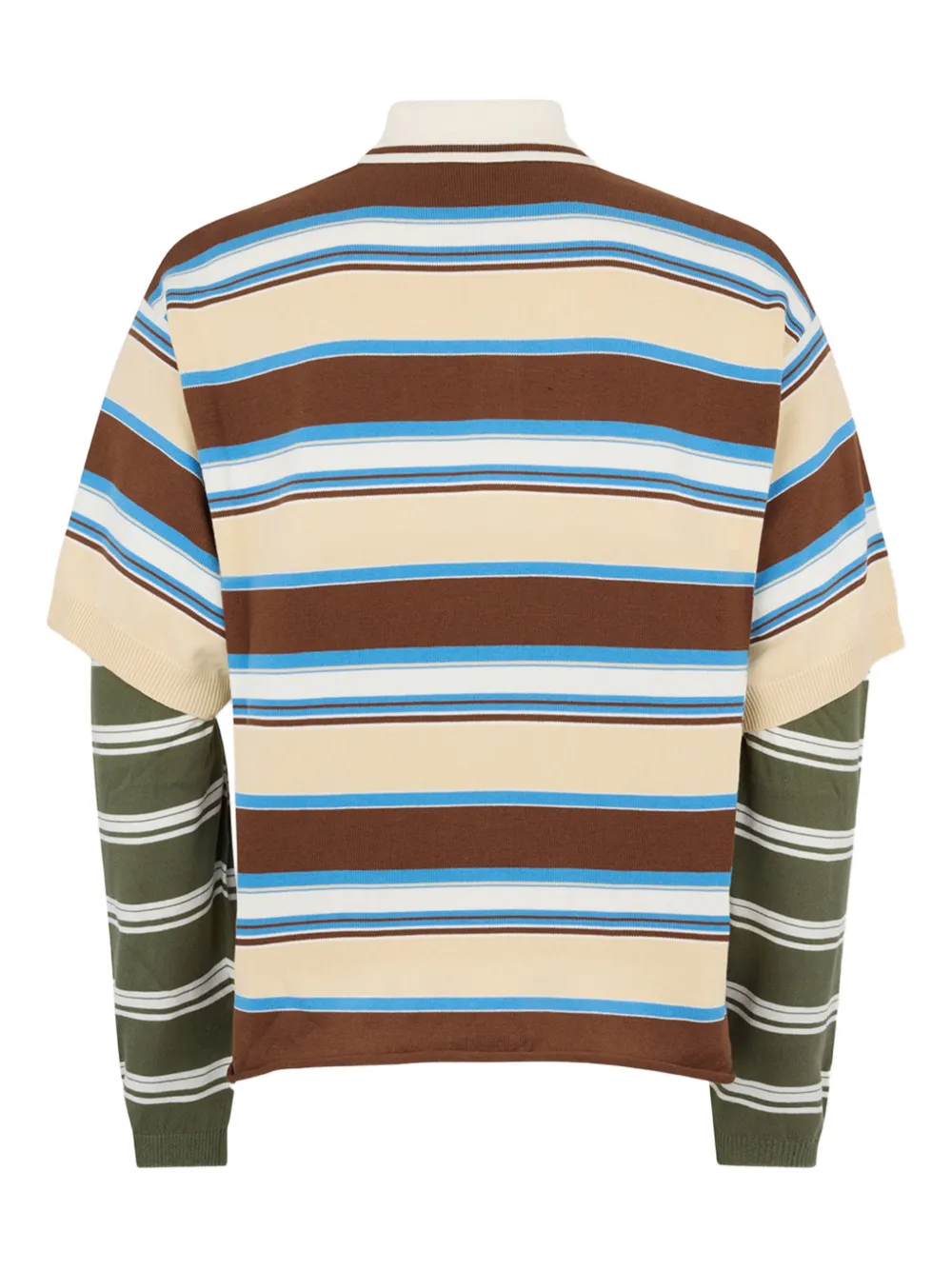 DSQUARED2 Gestreept poloshirt met lange mouwen - Beige