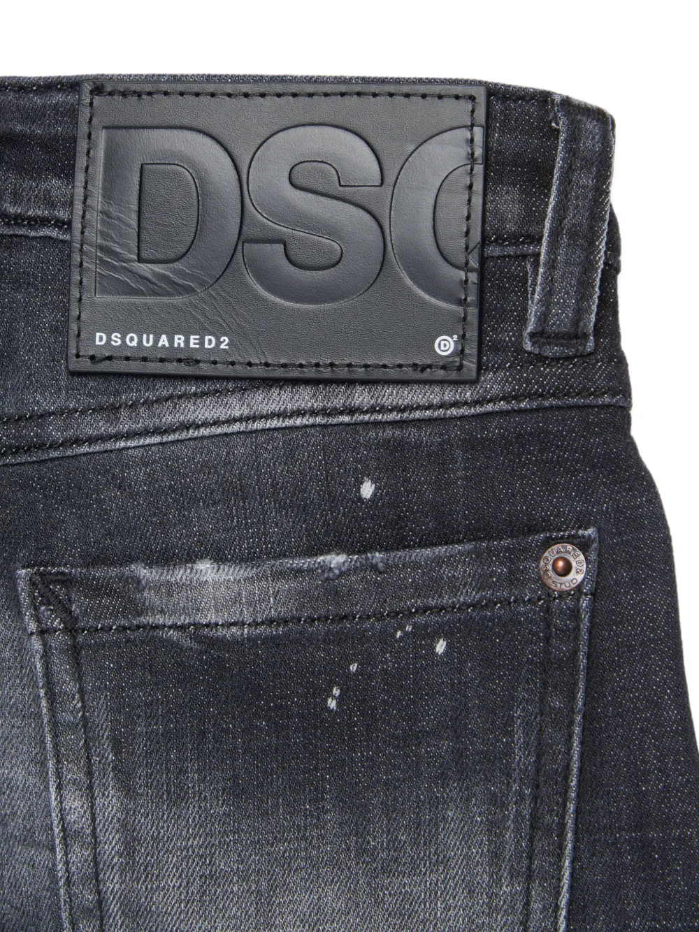 DSQUARED2 KIDS Gerafelde jeans Grijs