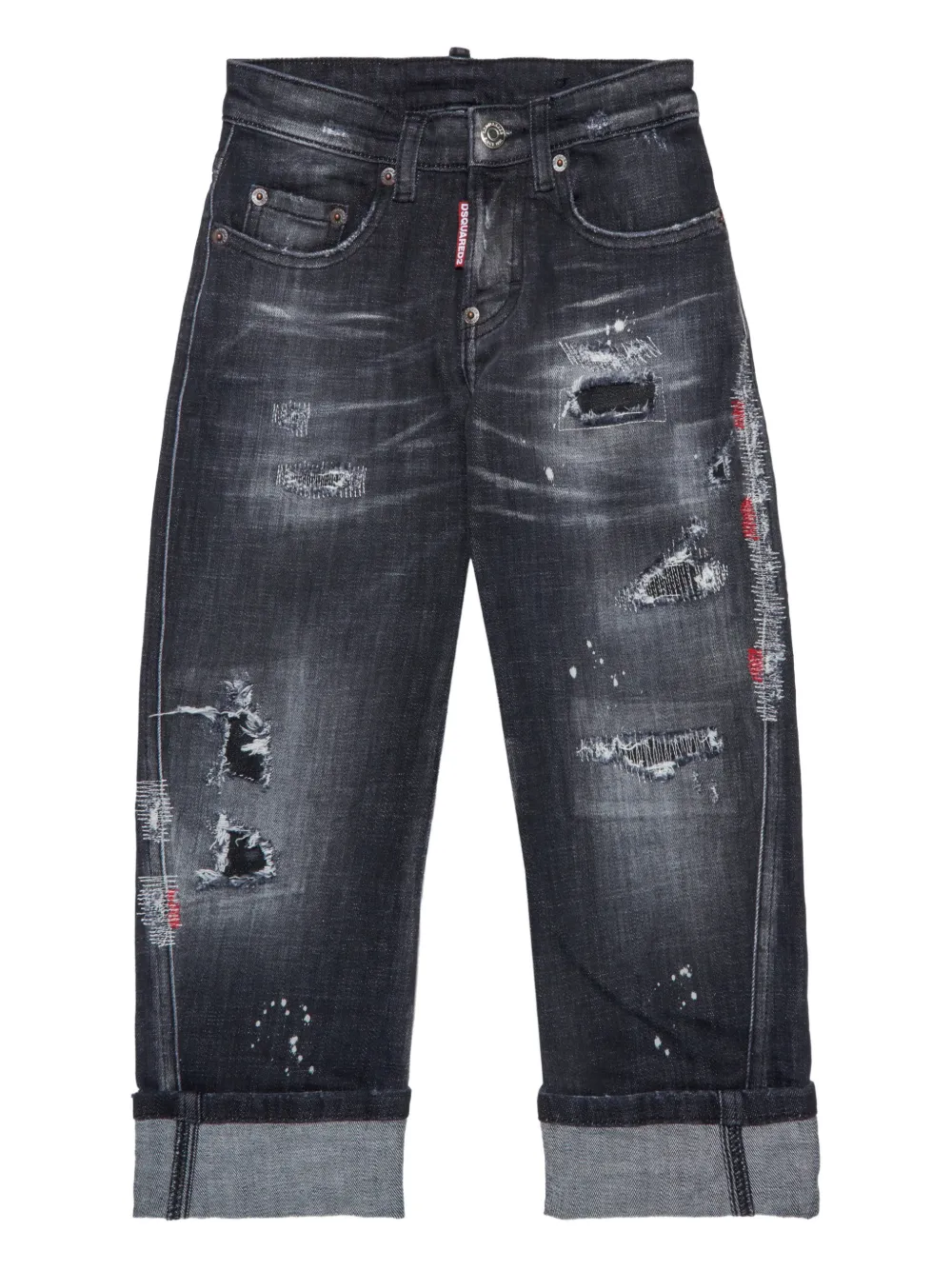 DSQUARED2 KIDS Jeans con effetto vissuto - Grigio