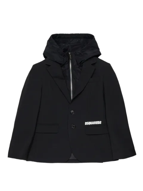 DSQUARED2 KIDS blazer boutonné à capuche