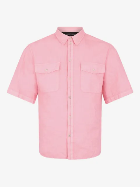 DSQUARED2 Kurzärmeliges Leinenhemd