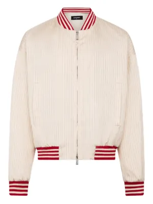 Comme Des Garçons Homme Zipped Checked Jacket | Neutrals | FARFETCH