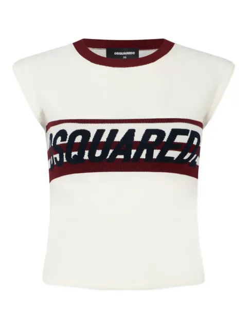 DSQUARED2 striped knitted T-shirt