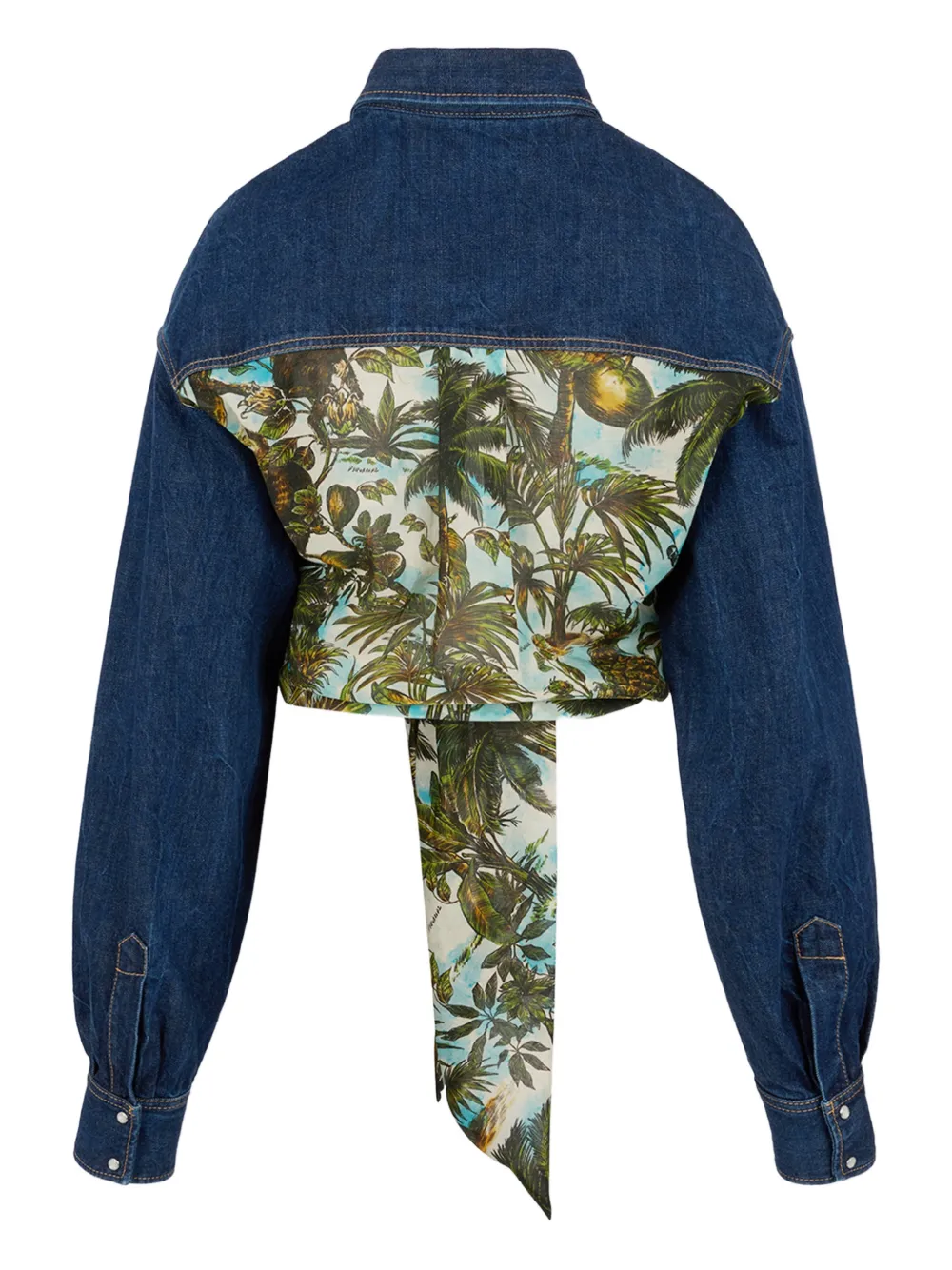 DSQUARED2 Monkey Business denim blouse - Blauw
