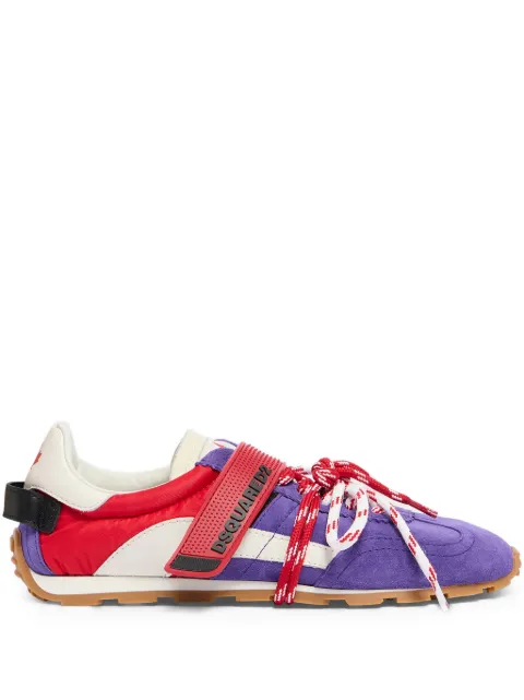 DSQUARED2 maple leaf strap trainers