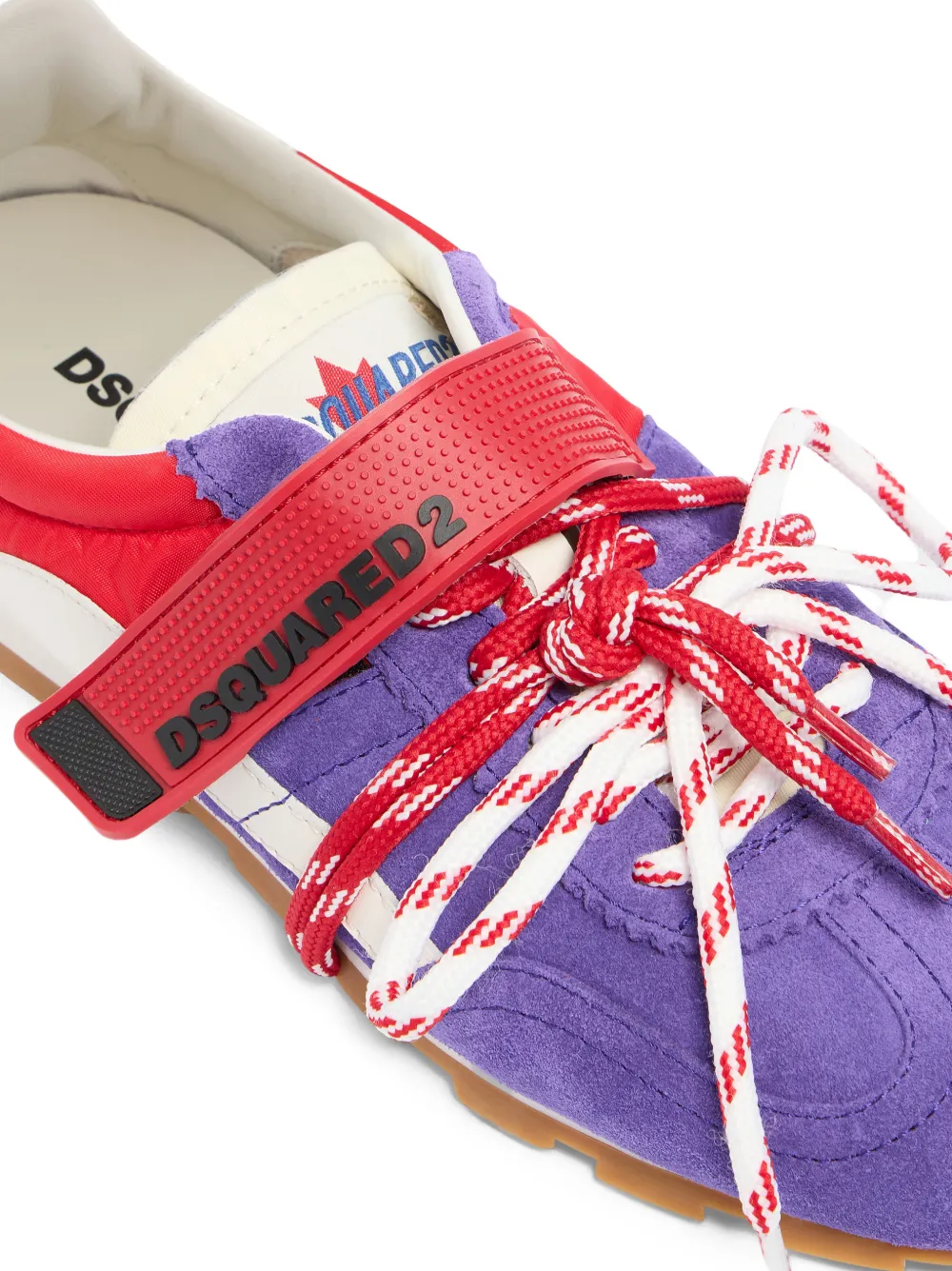 DSQUARED2 Sneakers met esdoornblad bandje Paars