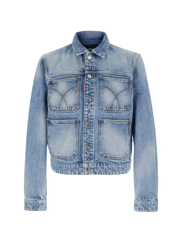 DSQUARED2 ポケット ジャケット | ブルー | FARFETCH JP