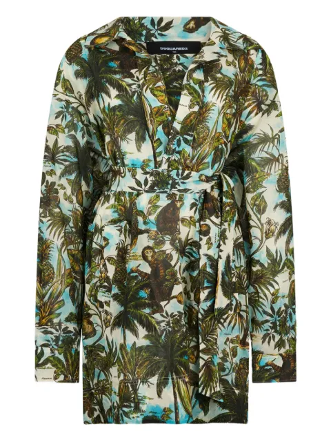 DSQUARED2 Monkey Business graphic dress