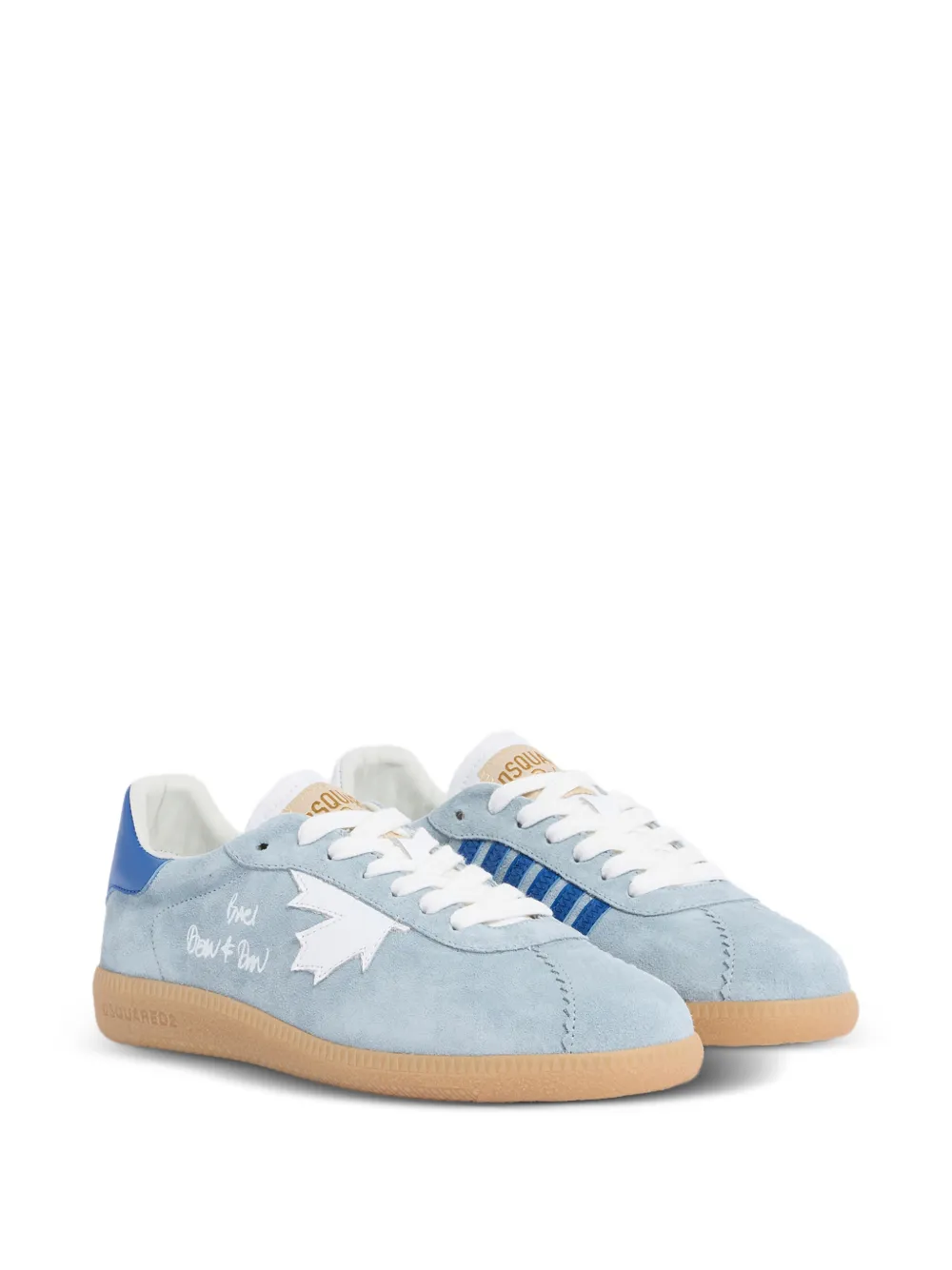 DSQUARED2 Rebels sneakers met esdoornblad - Blauw
