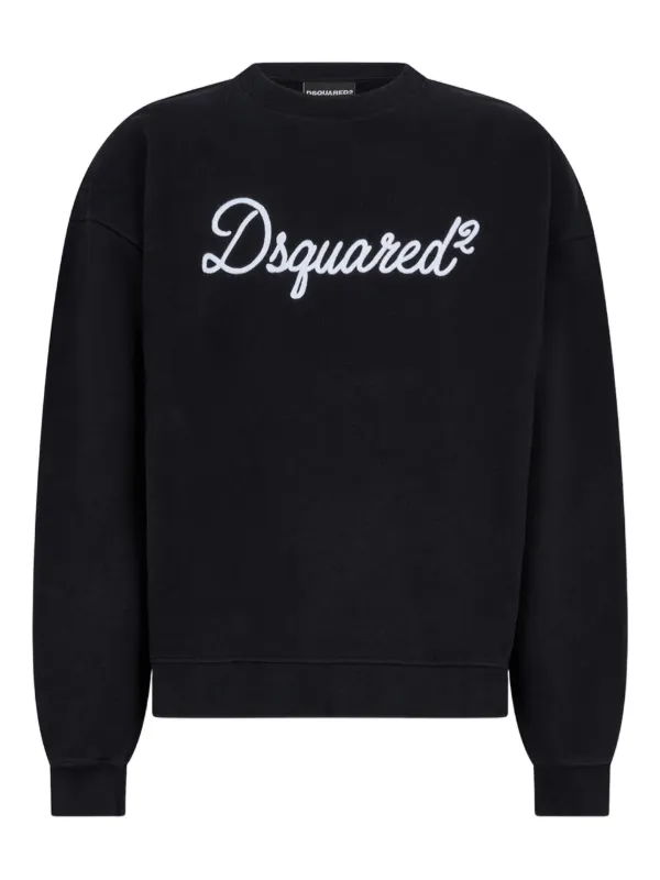 DSQUARED2 シグネチャー クルーネック スウェットシャツ | ブラック 