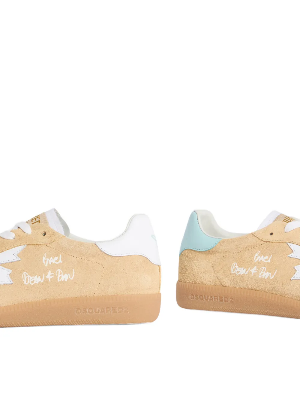 DSQUARED2 Rebels sneakers met applicatie Beige