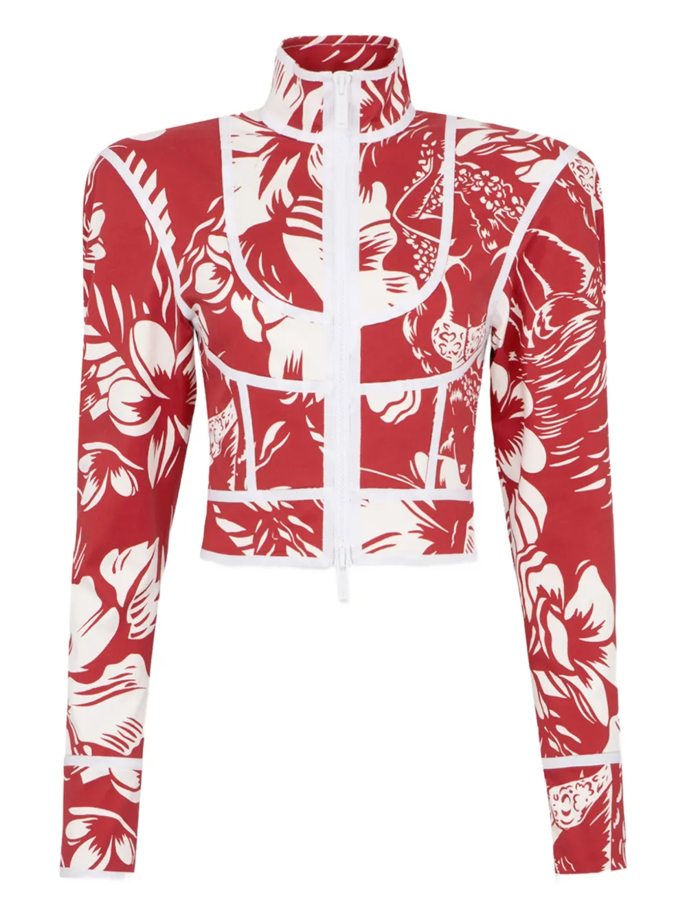DSQUARED2 Jacke mit Blumenmuster - Rot