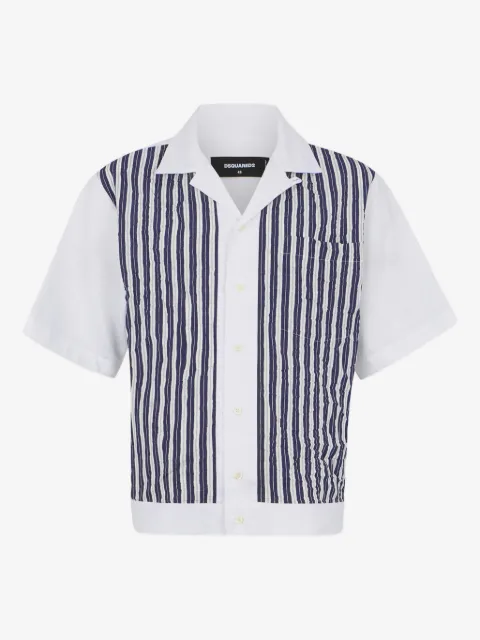 DSQUARED2 crinckled bowling shirt