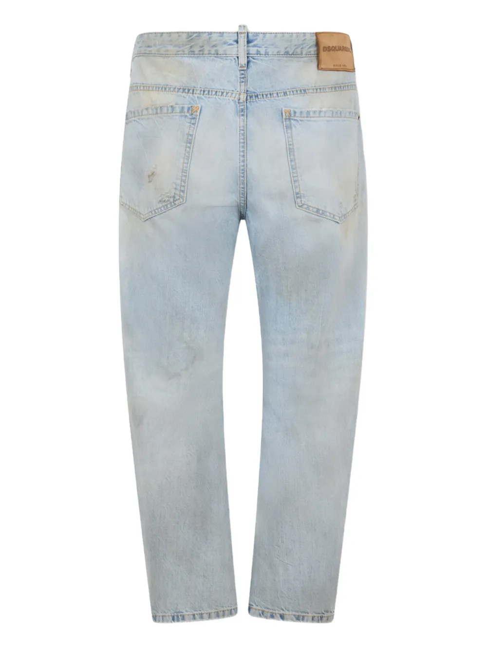 DSQUARED2 L.A. broek met gerafeld effect - Blauw